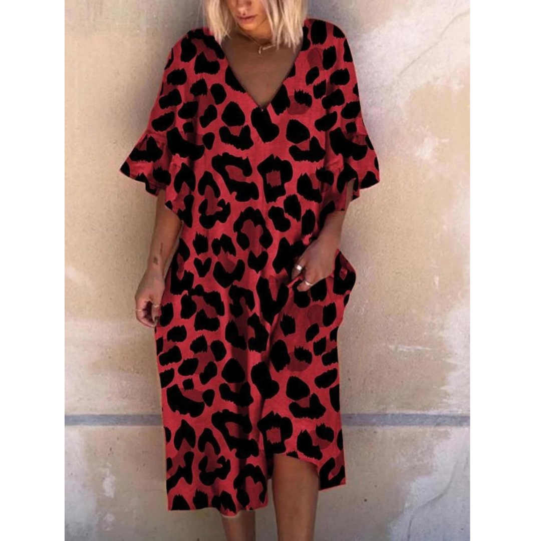 Jenna | Kjole med leopardprint